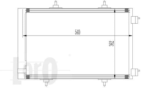 Condenser, air conditioning LORO 009-016-0020 - image 2