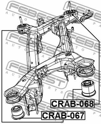 Bushing, axle beam CRAB-068 - image 2