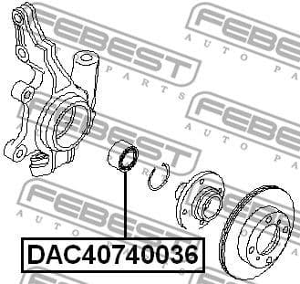 Wheel Bearing DAC40740036 - image 2