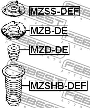 Suspension Strut Support Mount MZSS-DEF - image 2
