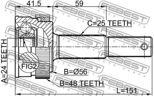 Joint Kit, drive shaft 0210-J10RA48 - image 2