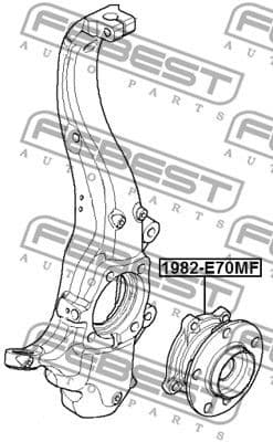 Wheel Hub 1982-E70MF - image 2