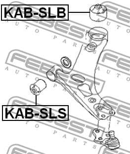 Mounting, control/trailing arm KAB-SLS - image 2