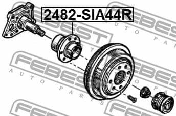 Wheel Hub 2482-SIA44R - image 2