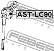 Joint, steering shaft AST-LC90 - image 2