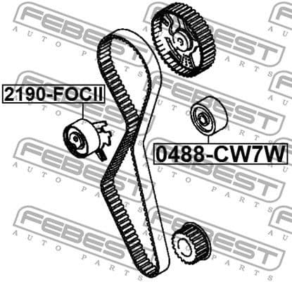 Tensioner, timing belt 2190-FOCII - image 2