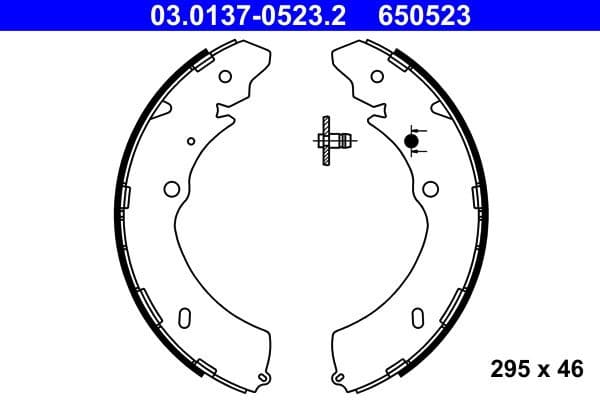 Brake Shoe Set 03.0137-0523.2