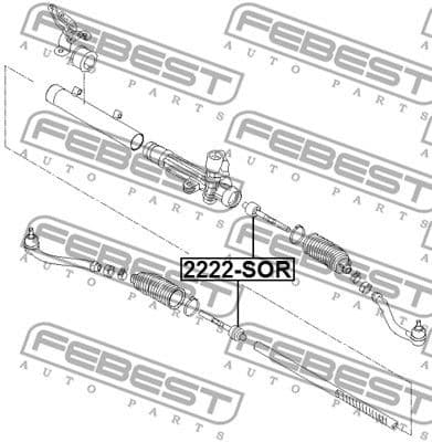 Inner Tie Rod 2222-SOR