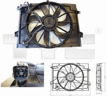 Fan, air conditioning condenser 8170001