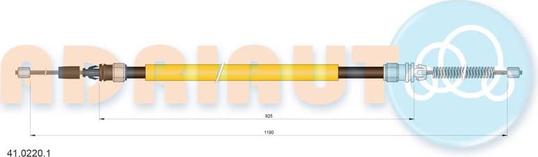 Cable handbrake 41.0220.1 - image 2