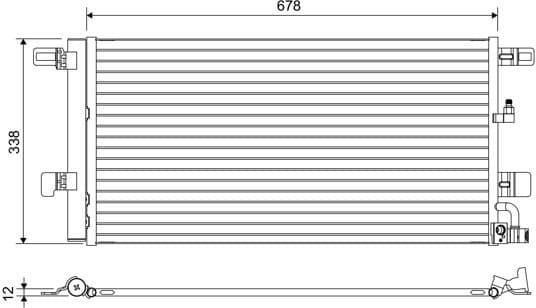 Condenser, air conditioning 822650