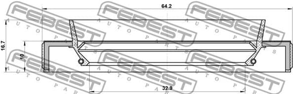 Shaft Seal, drive shaft 95HBS-34641017C - image 2