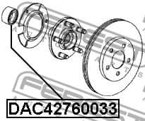 Wheel Bearing DAC42760033 - image 2