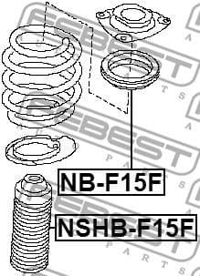 Protective Cap/Bellow, shock absorber NSHB-F15F - image 2