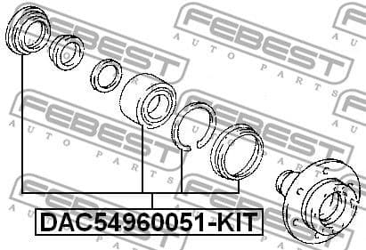 Wheel Bearing Kit DAC54960051-KIT - image 2