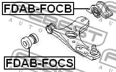 Mounting, control/trailing arm FDAB-FOCB - image 2