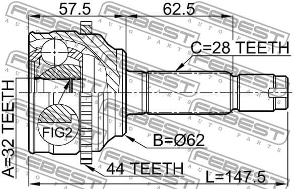 Joint Kit, drive shaft 0510-044A44