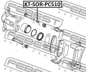 Accessory Kit, brake caliper KT-SOR-PCS10 - image 2