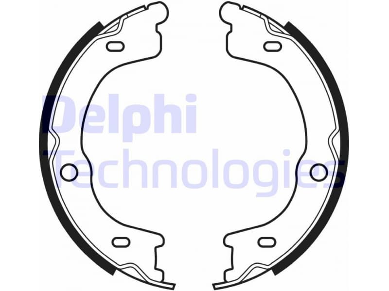 Brake Shoe Set, parking brake LS2048