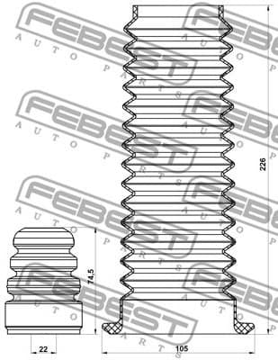 Dust Cover Kit, shock absorber FDSHB-FSTVIIF-KIT - image 2