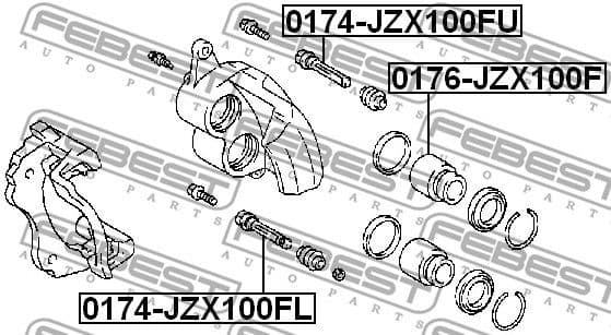 Piston, brake caliper 0176-JZX100F - image 2
