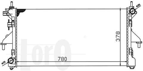 Radiator, engine cooling LORO 009-017-0040 - image 5
