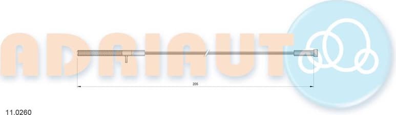 Cable Pull, parking brake 11.0260