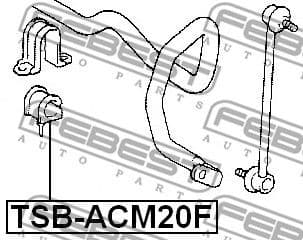Mounting, stabiliser bar TSB-ACM20F - image 2