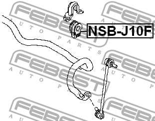Mounting, stabiliser bar NSB-J10F - image 2