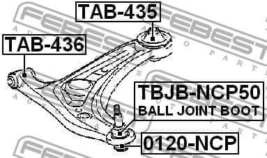 Bellow, ball joint TBJB-NCP50 - image 2