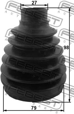 Bellow Kit, drive shaft 1615P-251 - image 2