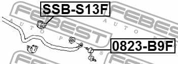 Mounting, stabiliser bar SSB-S13F - image 2