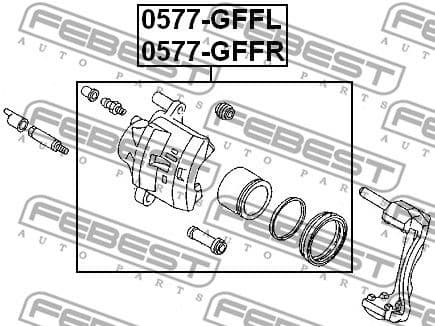 Brake Caliper 0577-GFFL - image 2