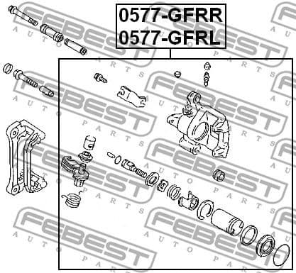 Brake Caliper 0577-GFRR - image 2