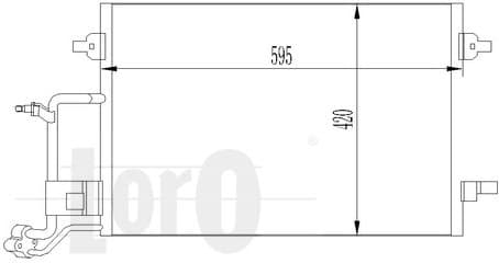 Condenser, air conditioning LORO 053-016-0014 - image 2