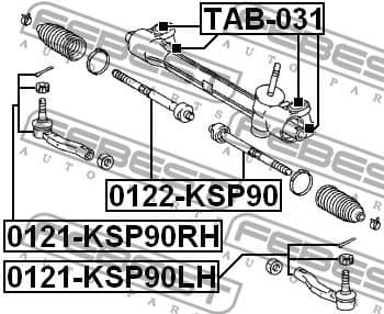 Inner Tie Rod 0122-KSP90 - image 2