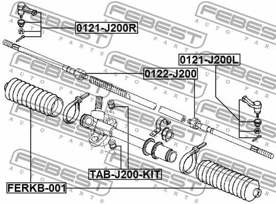 Inner Tie Rod 0122-J200 - image 2