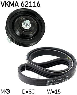 V-ribbed Belt Set VKMA62116 - image 4