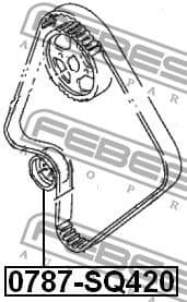 Tensioner Pulley, timing belt 0787-SQ420 - image 2