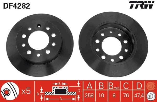Brake Disc DF4282 - image 3