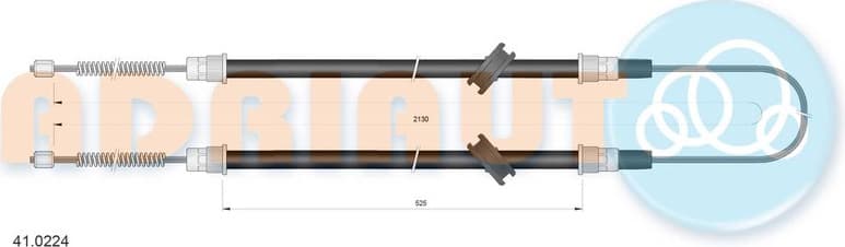 Cable Pull, parking brake 41.0224