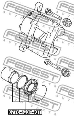 Repair Kit, brake caliper 0776-420F-KIT - image 2