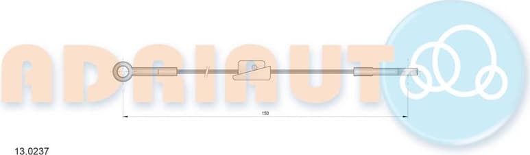Cable Pull, parking brake 13.0237