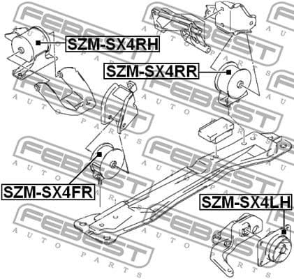 Mounting, engine SZM-SX4RH - image 2