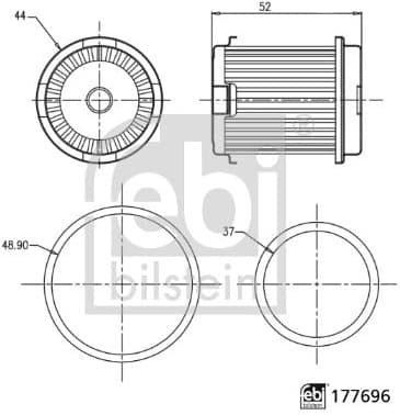 Hydraulic Filter, automatic transmission 177696