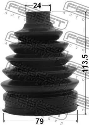 Bellow, drive shaft 0117P-1NZFE - image 2