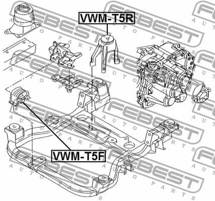 Mounting, engine VWM-T5F - image 2