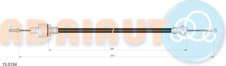 Cable Pull, clutch control 13.0104