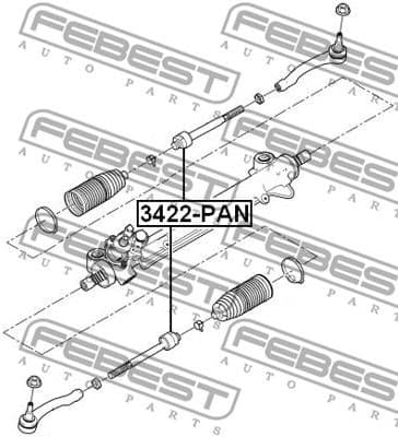 Inner Tie Rod 3422-PAN - image 2