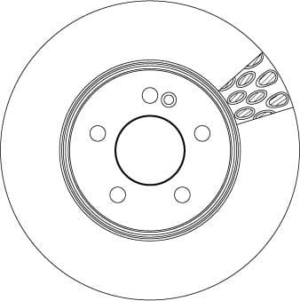 Brake Disc TRW SINGLE DF6641S - image 2